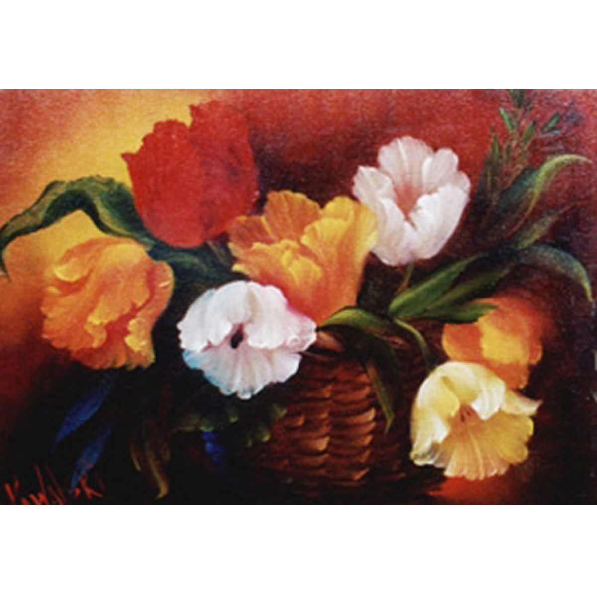 Bob Ross How To Pattern Packet - Basket of Tulips