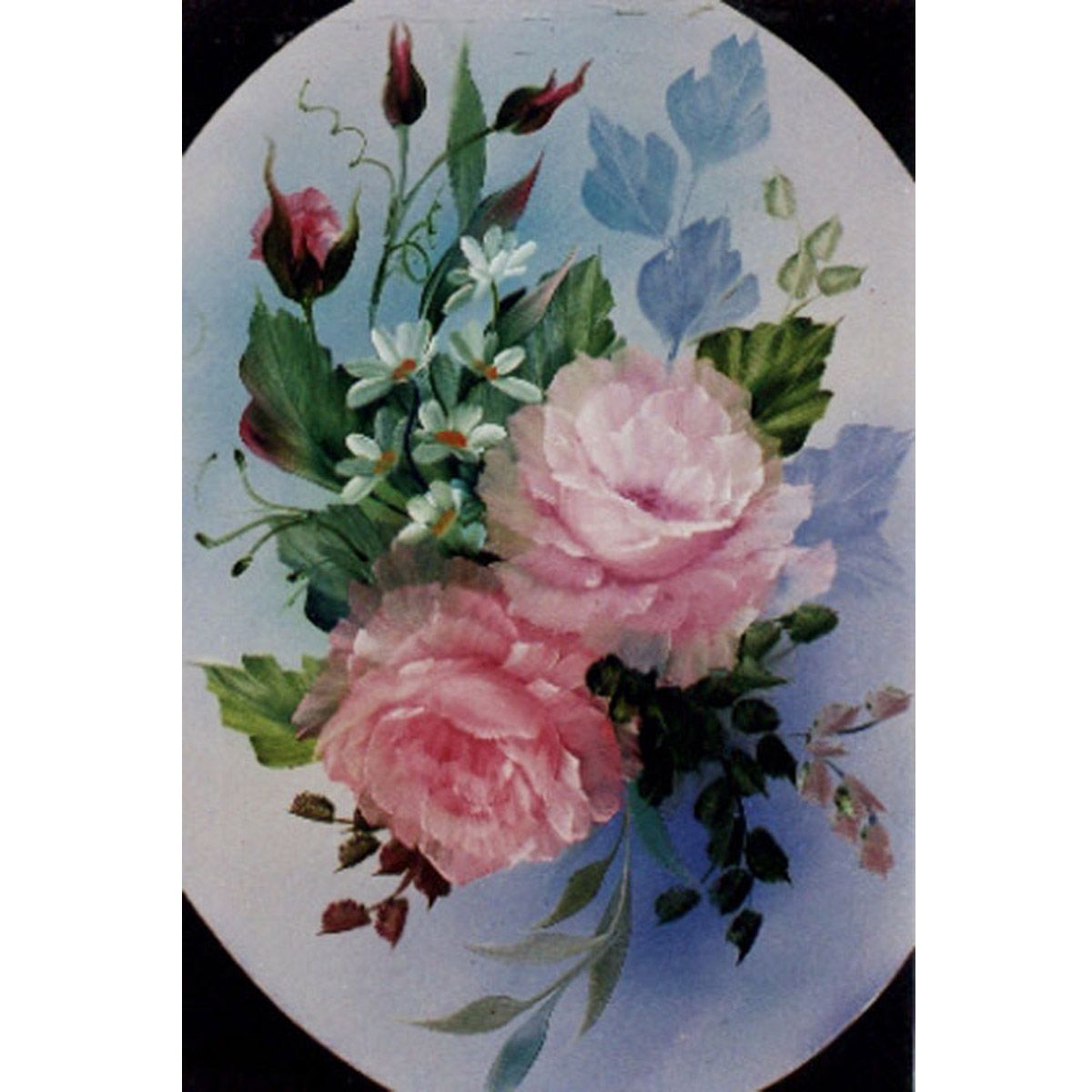 Bob Ross How To Pattern Packet - Oval Pink Roses