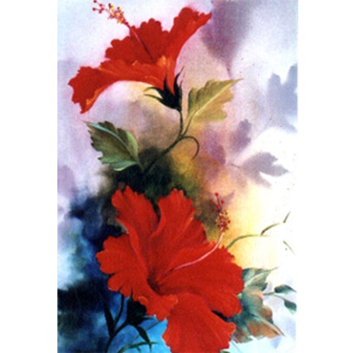 Bob Ross How To Pattern Packet - Red Hibiscus