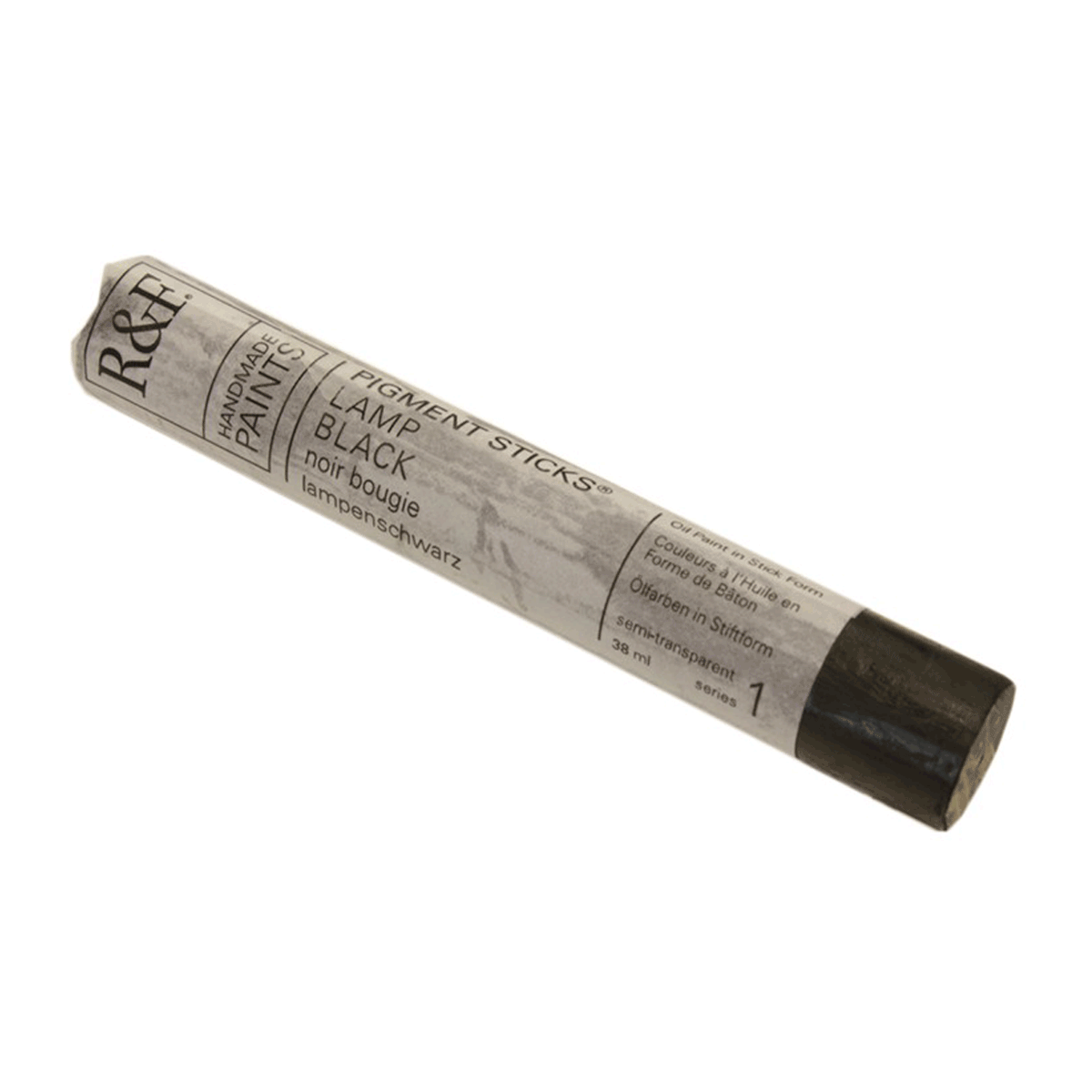 R&F Oil Pigment Stick, Lamp Black 38ml