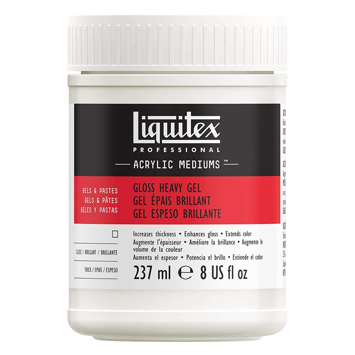 Liquitex Professional Gloss Heavy Gel Medium - 8oz (237ml)