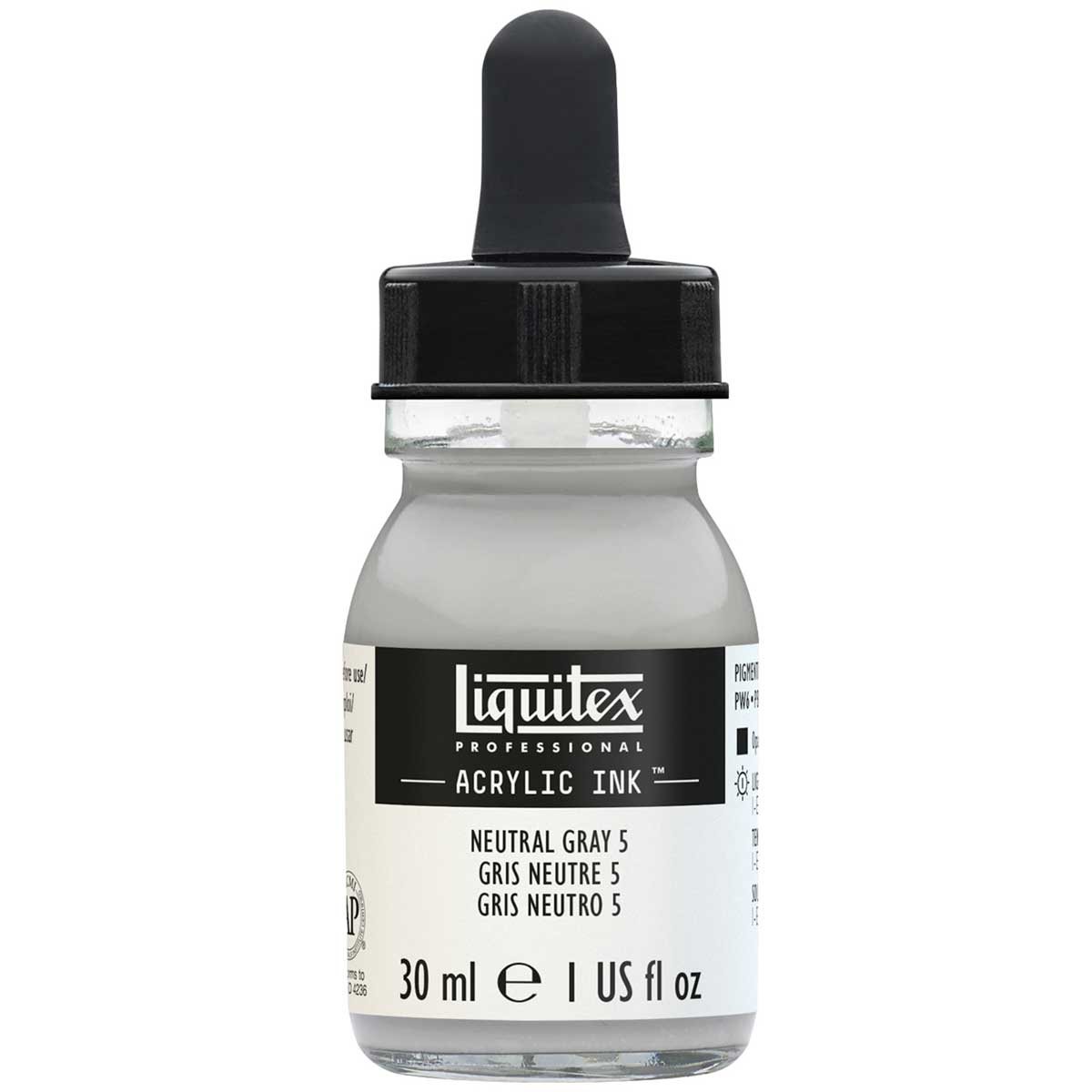 Liquitex Professional Acrylic Ink - Neutral Grey Value 5 30ml/1oz