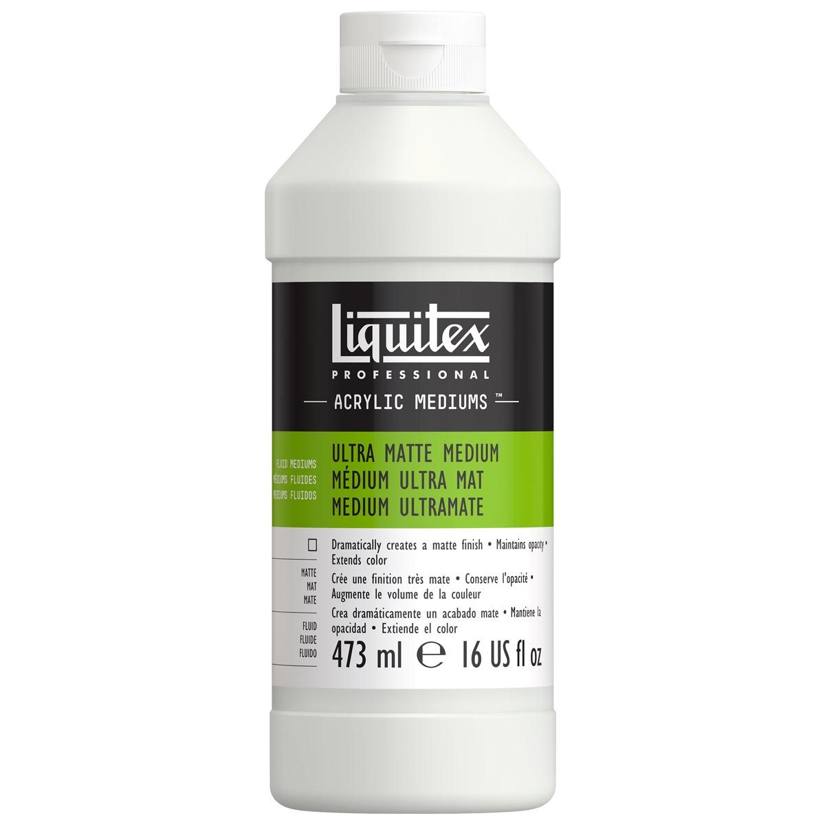 Liquitex Professional Ultra Matte Fluid Medium 16oz (473ml)