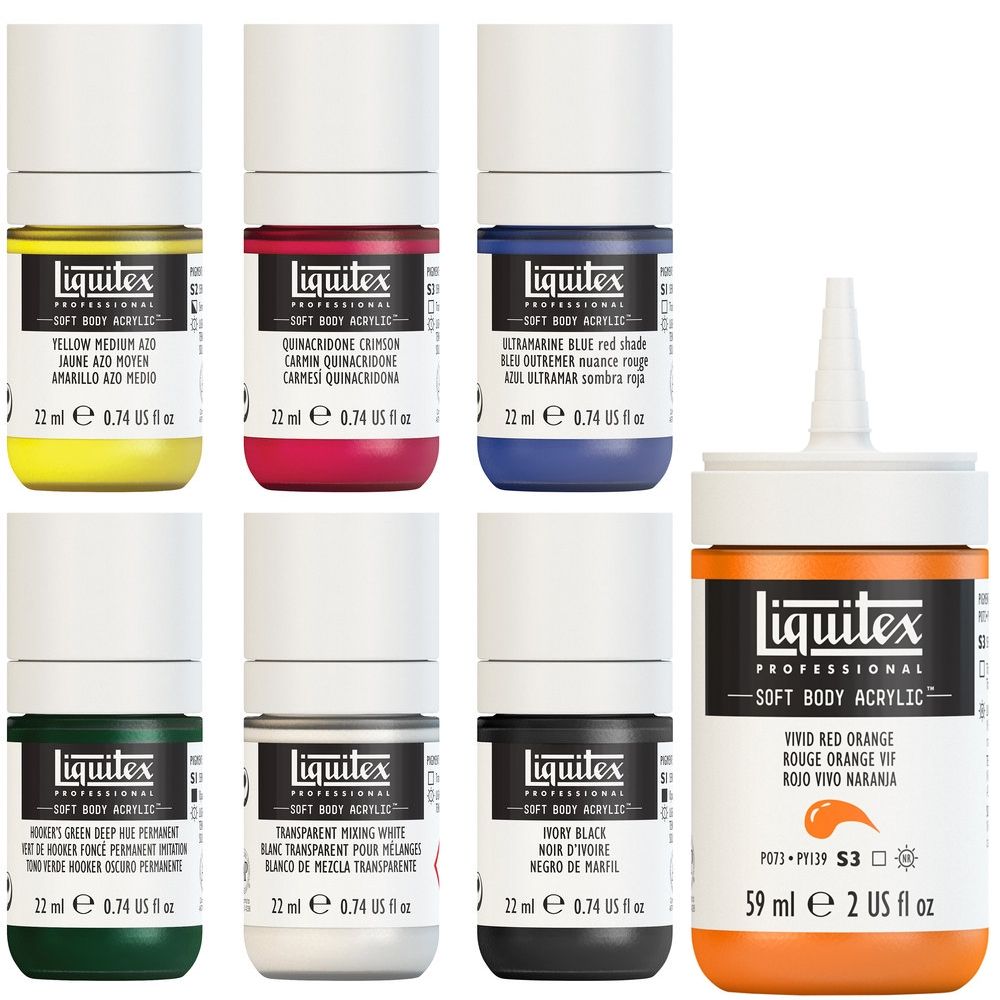 Liquitex Professional Soft Body Acrylic Paint Assorted Colours