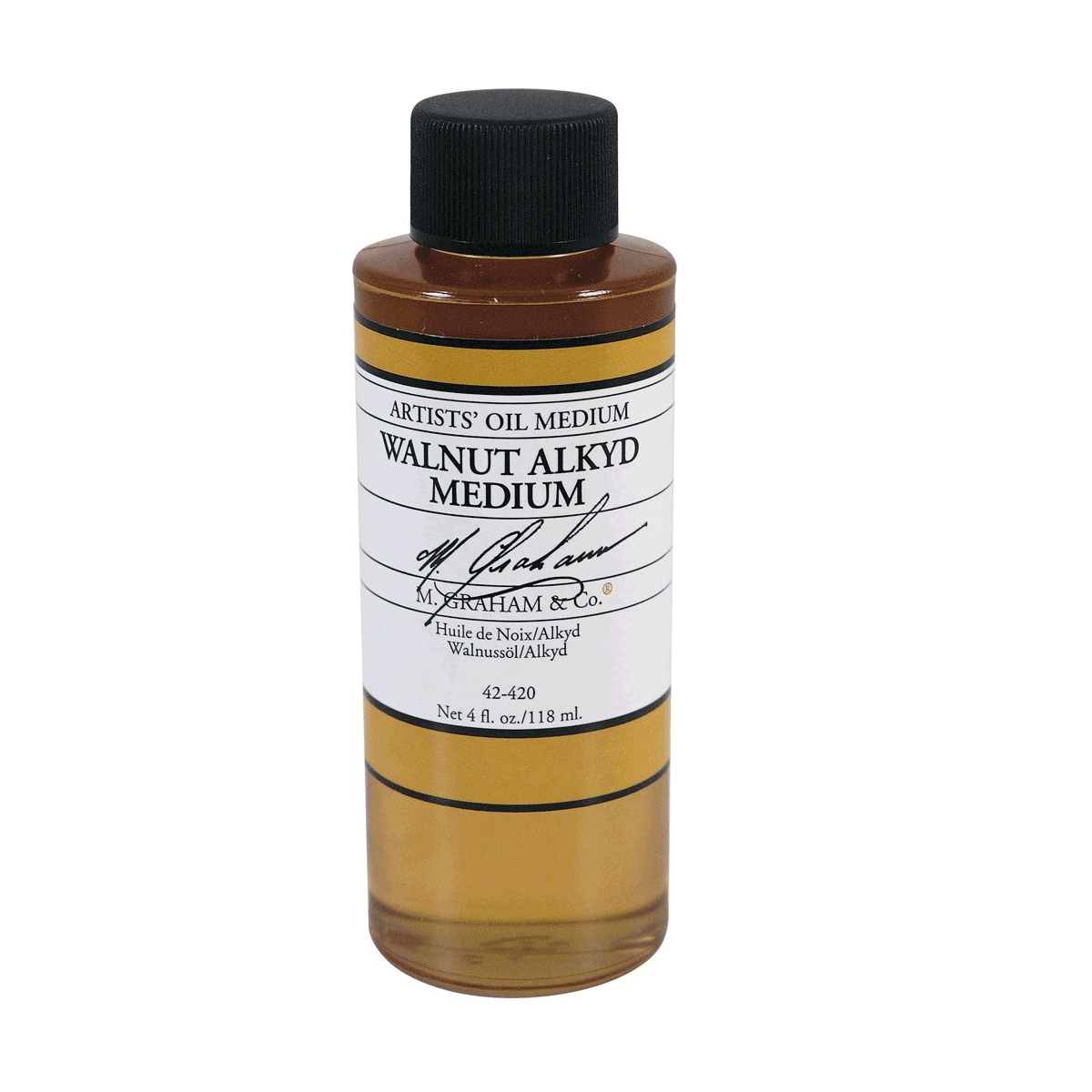 M Graham Walnut Alkyd Oil Medium - 4 oz.