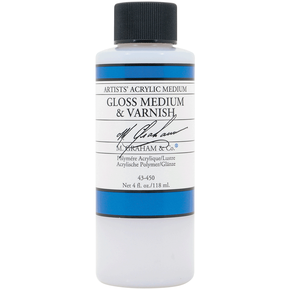 M Graham Artists' Acrylic Gloss Medium & Varnish - 4 oz