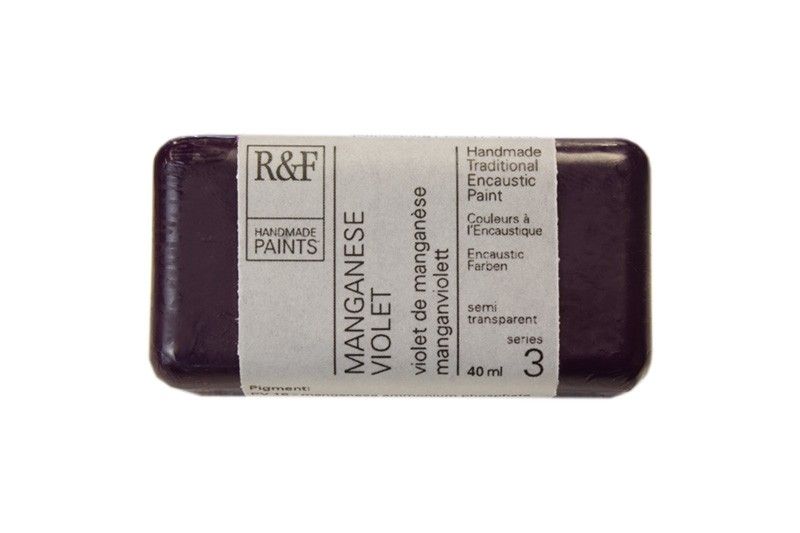 R&F Encaustic Block, Manganese Violet 40ml