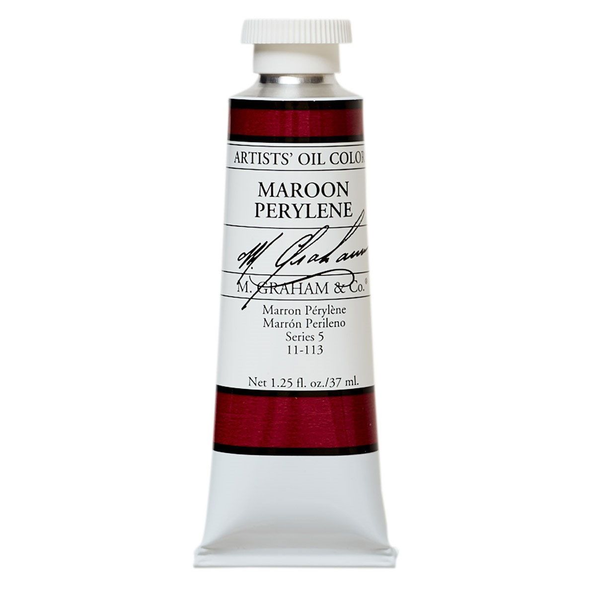 M Graham Oil Paint - Maroon Perylene 37 ml