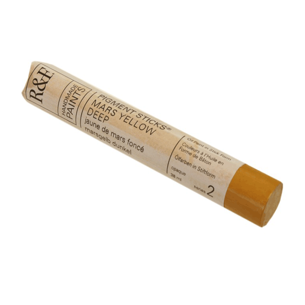 R&F Oil Pigment Stick, Mars Yellow Deep 38ml