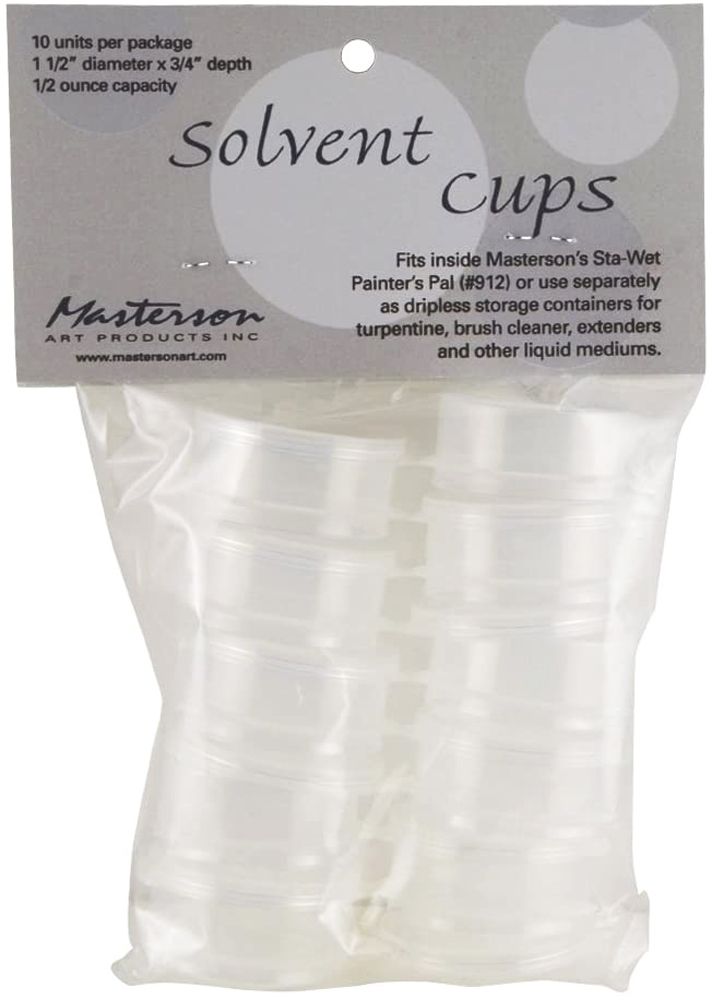 Masterson Solvent Storage 0.5 oz Cups - Pkg of 10
