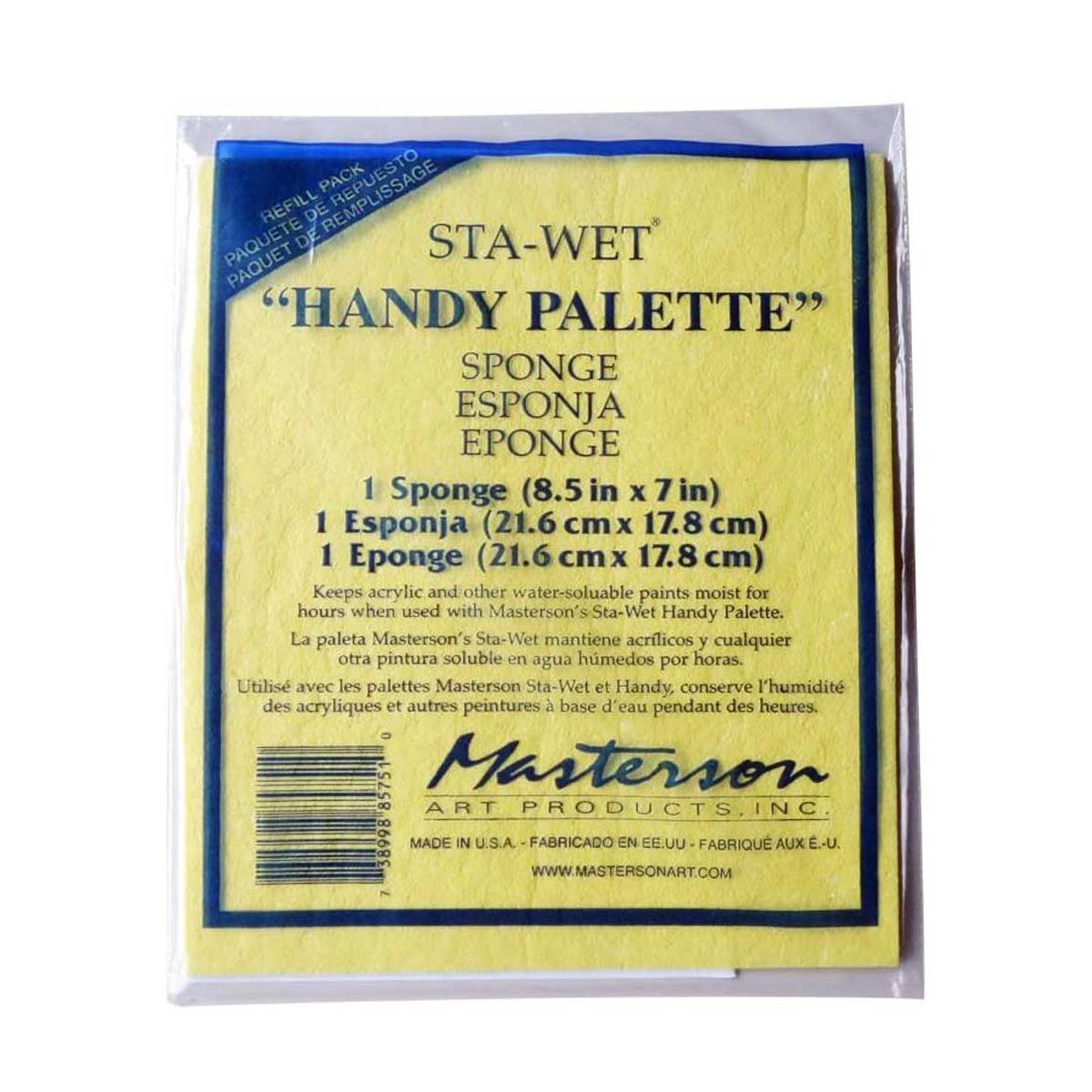 Masterson Sta-Wet Handy Palette Sponge Refill 8.5 x 7 inch