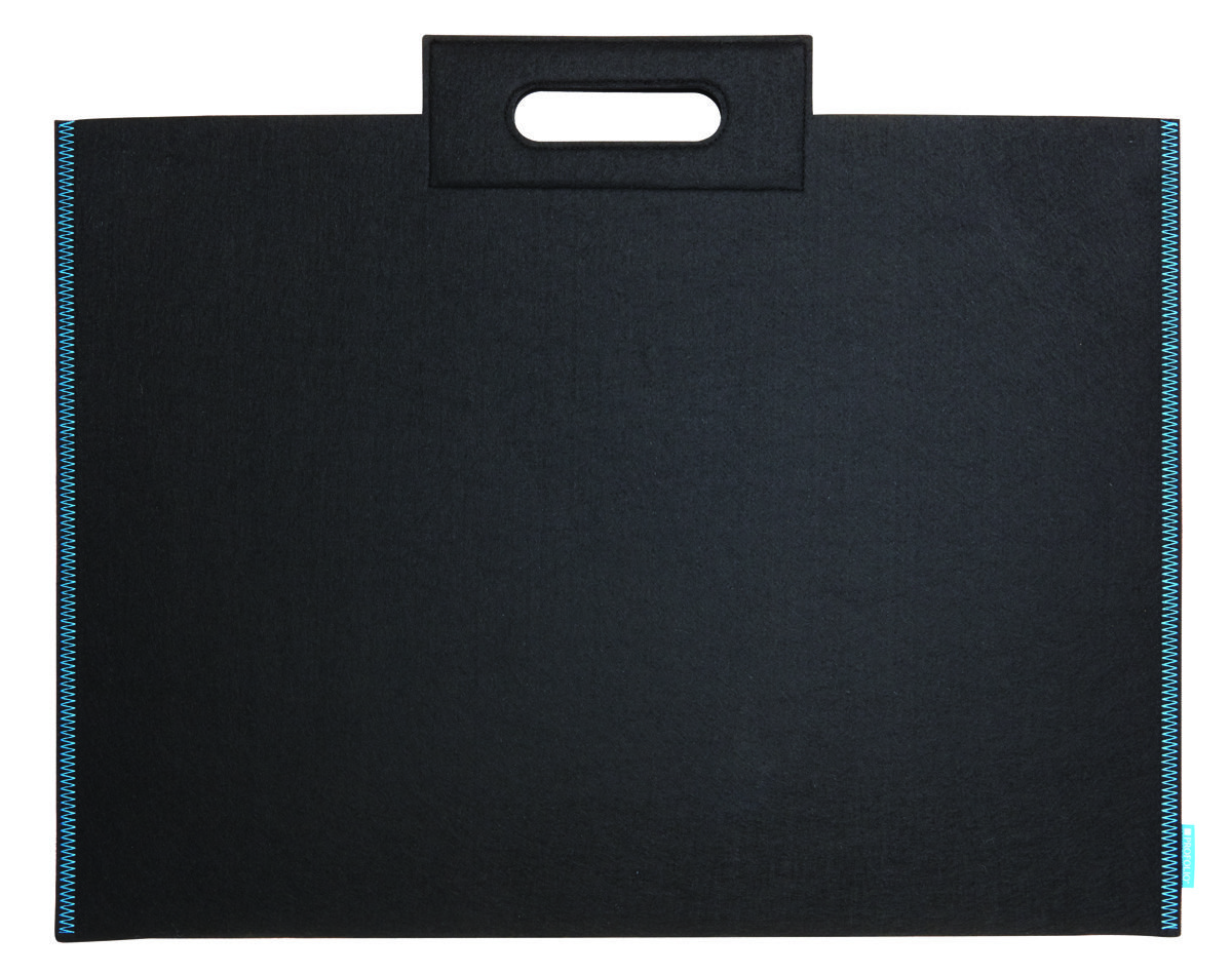 Itoya Midtown Bag Large Format Artwork Carrier Black/Blue-14x21"