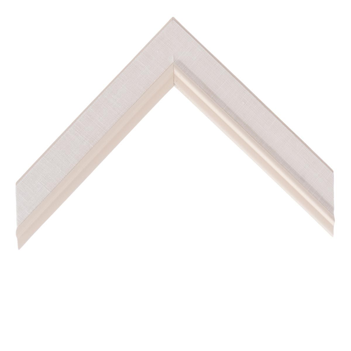 Linen Liner Moulding - Natural, White Bead ML120-1-¼, 14 x 18 inches