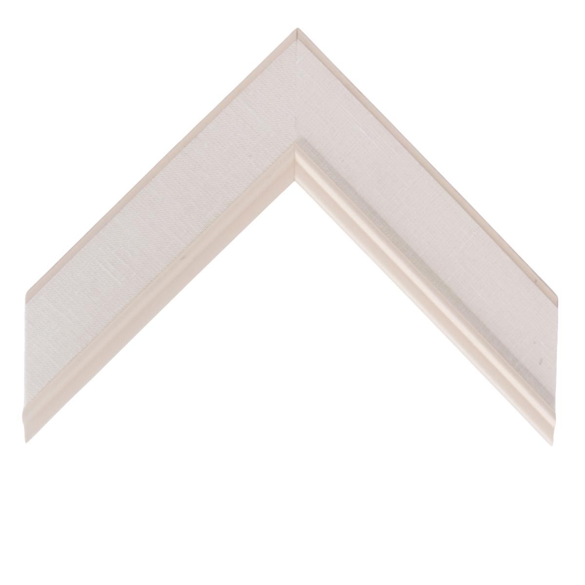 Linen Liner Moulding - Natural, White Bead ML120-1 ¾, 14 x 18 inches