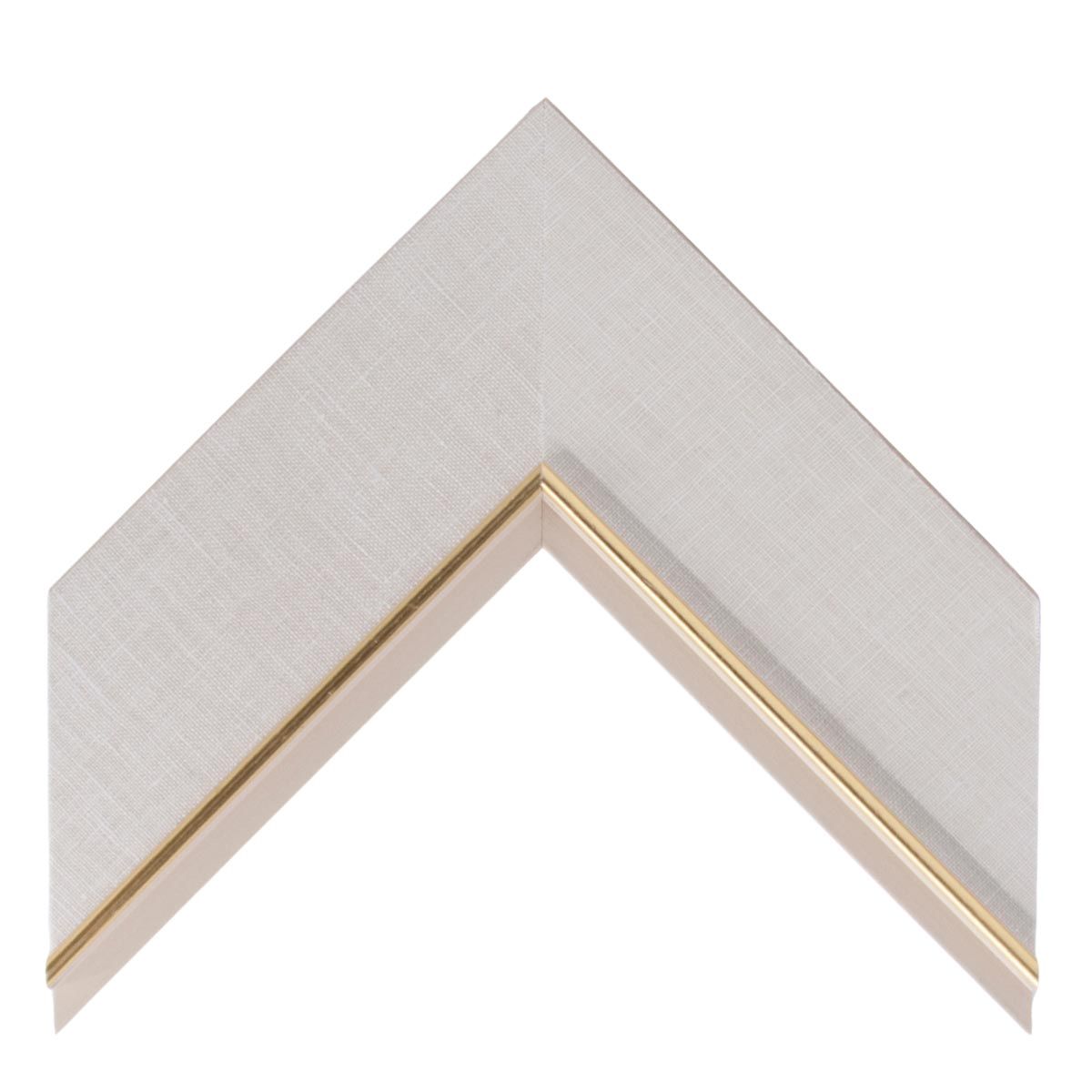 Linen Liner Moulding - Natural, Gold Bead ML122-2 ¾ inches, 16 x 20 inches