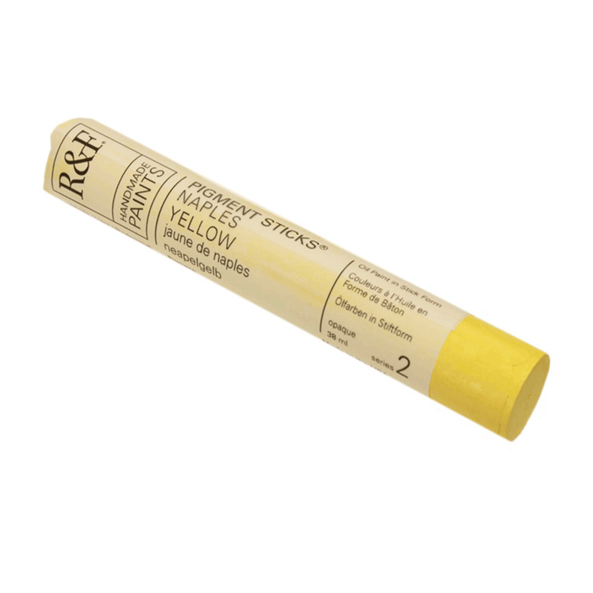 R&F Oil Pigment Stick, Naples Yellow 38ml