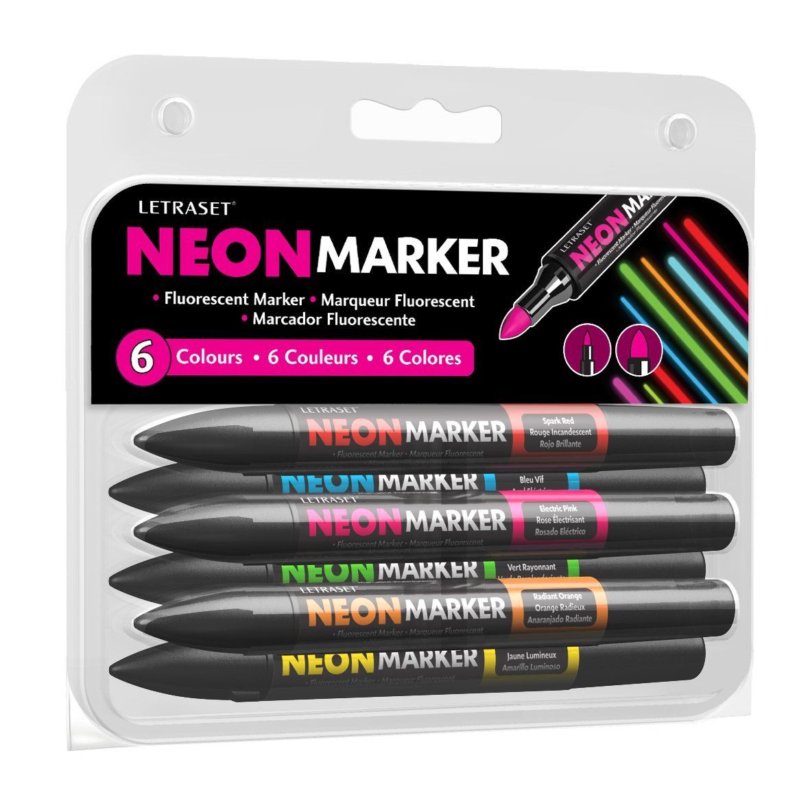 Winsor Newton ProMarker - Neon Fluorescent Set of 6