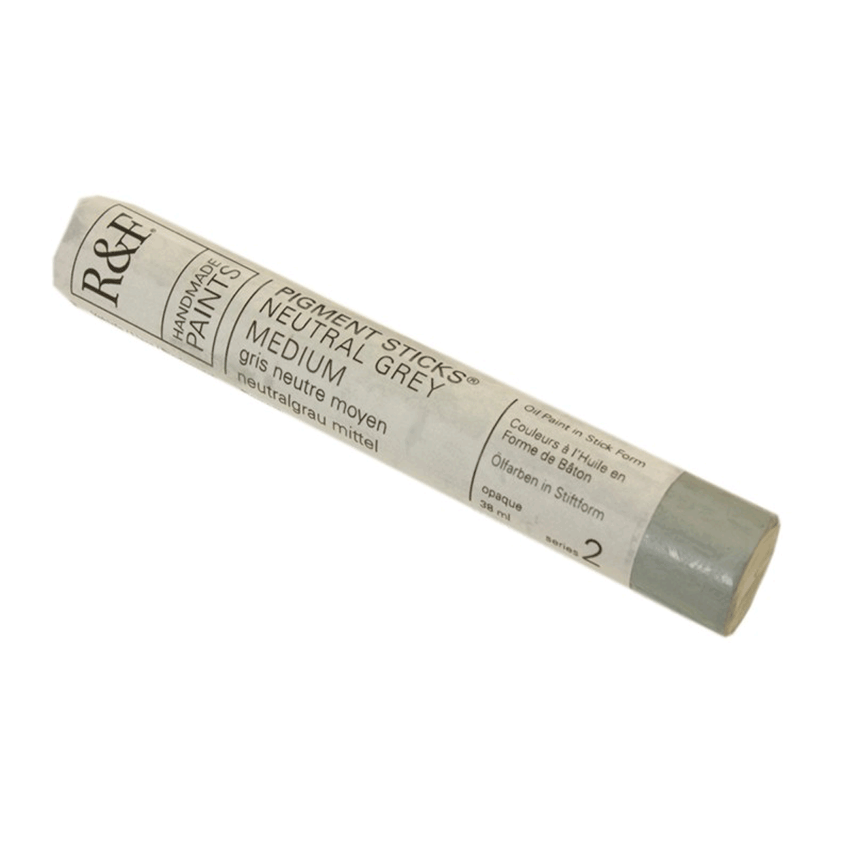 R&F Oil Pigment Stick, Neutral Grey Medium 38ml