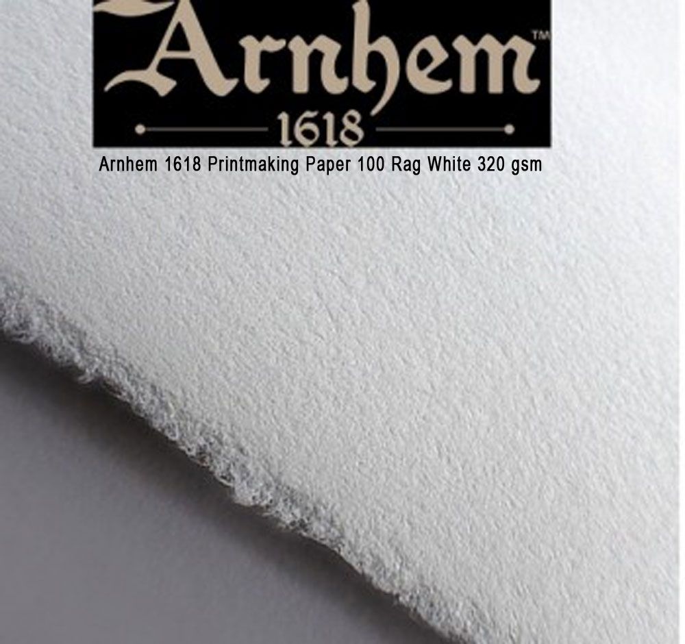 Arnhem 1618 Printmaking 100% Rag Paper 5-Packs, White 320 gsm