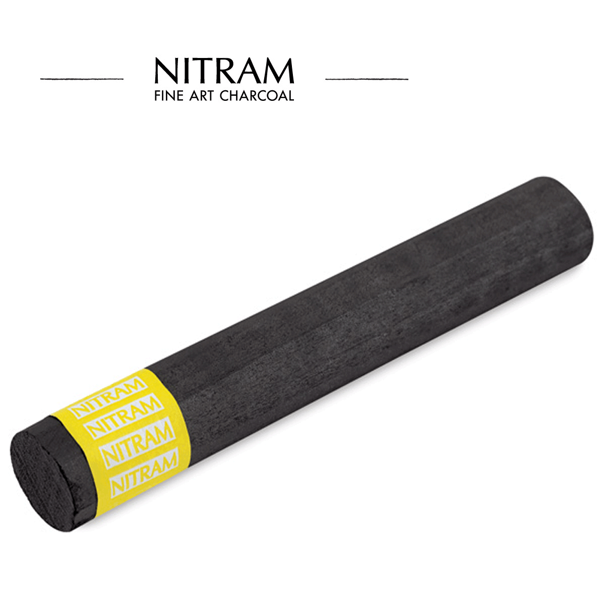 Nitram Charcoal Demi bâton de saule (Extra Soft) 25 mm