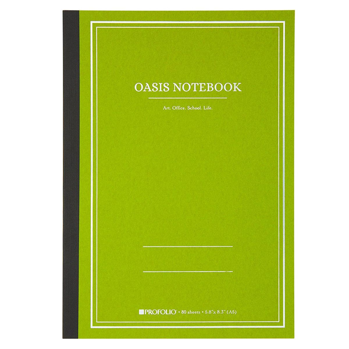 Oasis Notebook Avocado, A5 (Medium) - 5.8 x 8.3 Inches