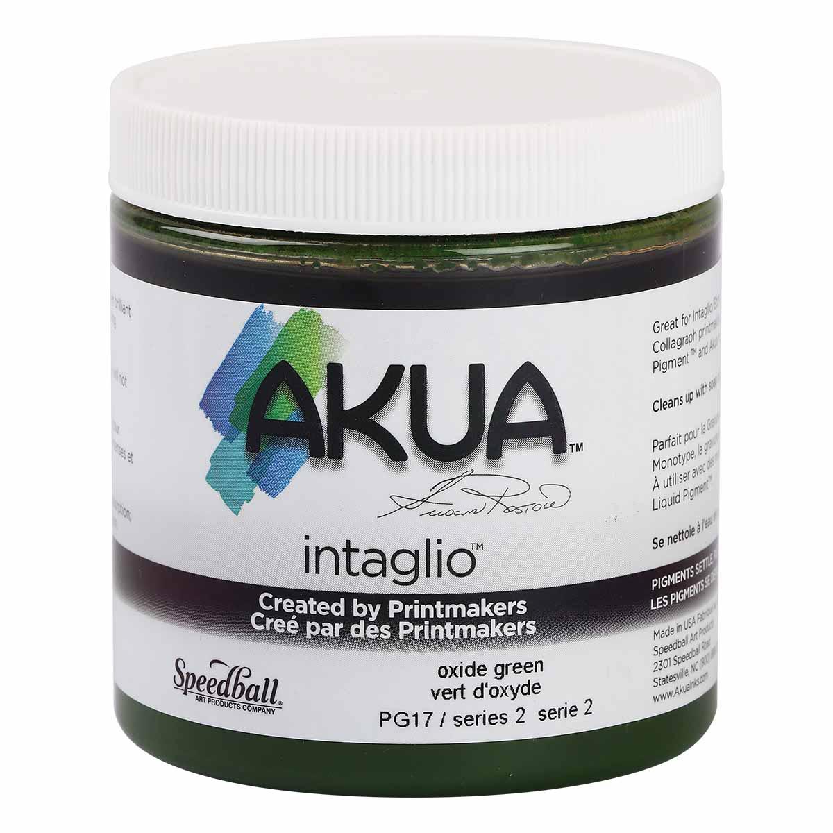 Akua Intaglio Ink - Oxide Green 237ml (8oz)
