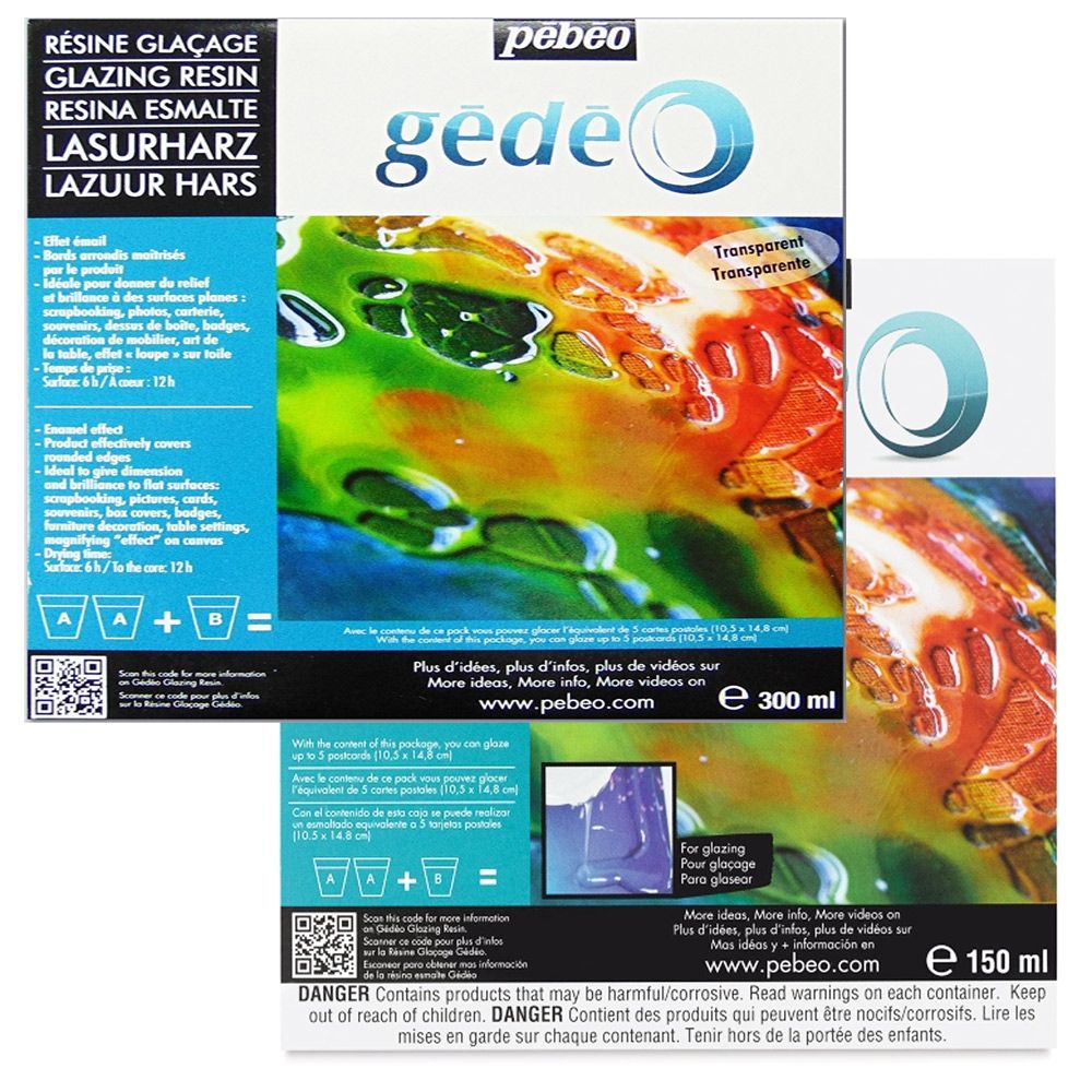 Pébéo Gédéo Glazing Resin - 150 ml - 300 ml