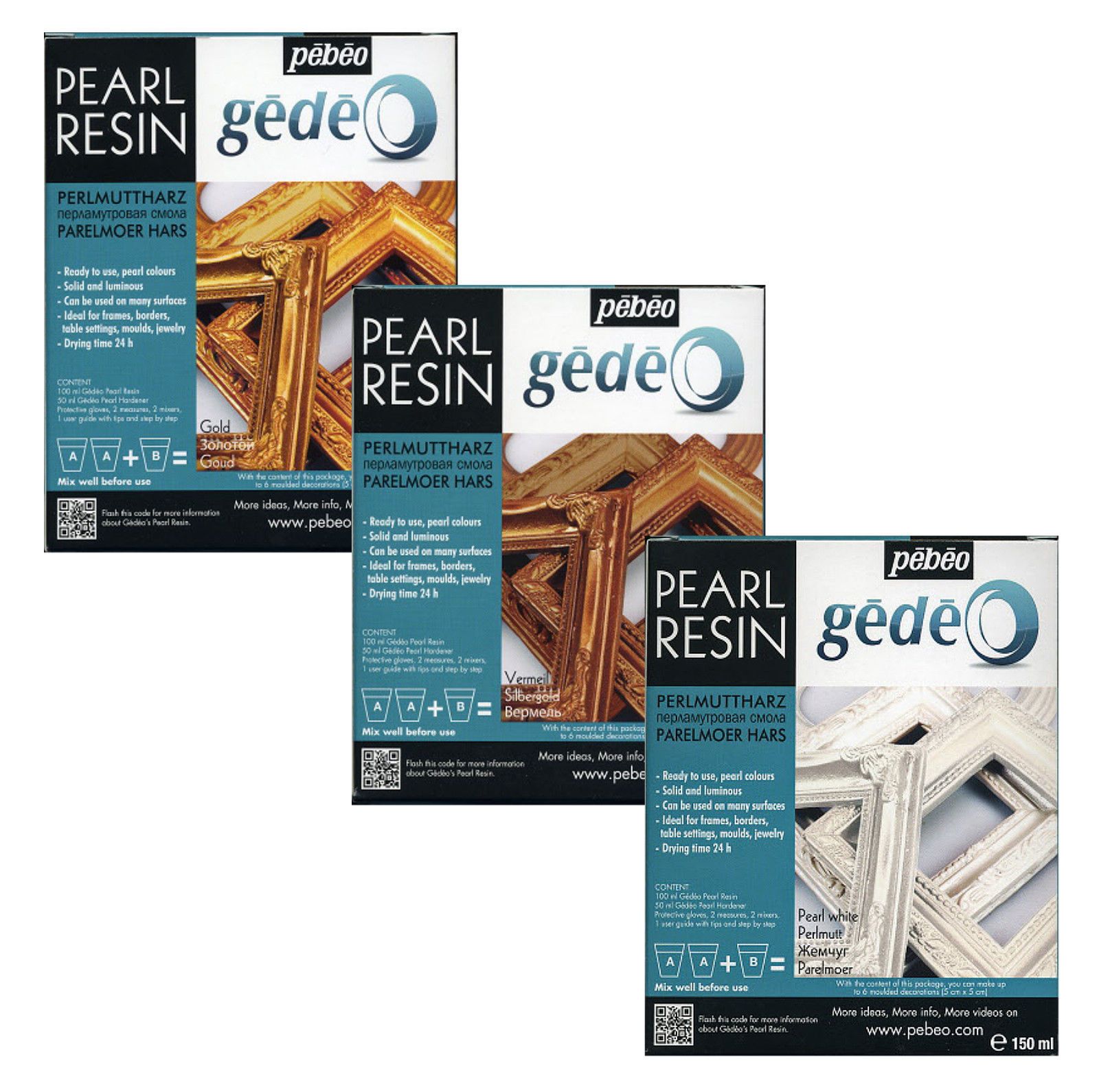 Pébéo Pearl Resin Kits 150 ml