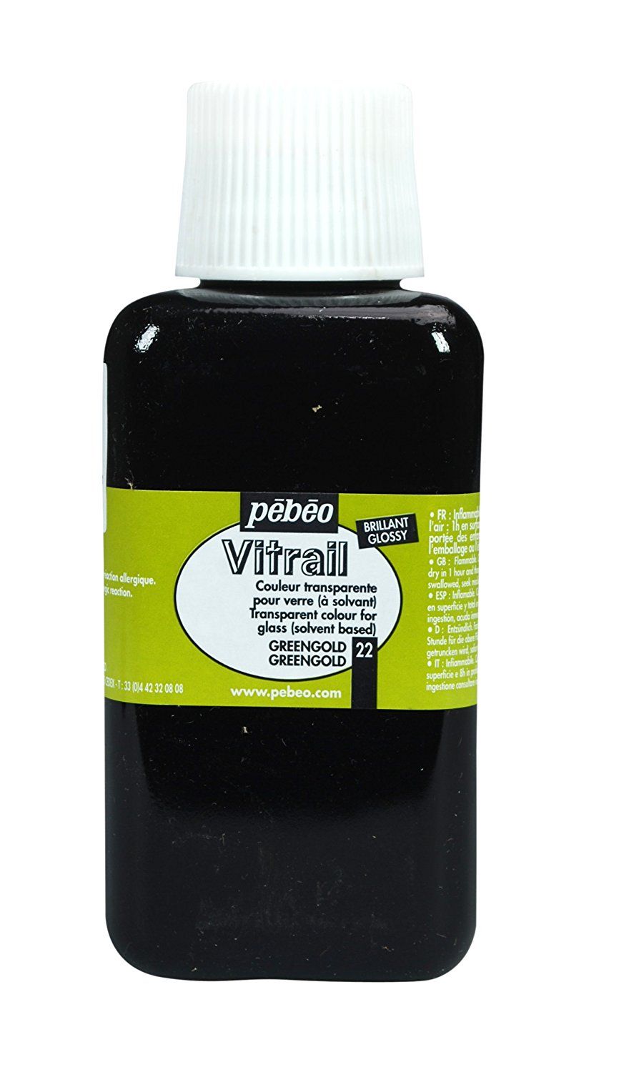 Pébéo Vitrail Greengold Transparent 250 ml 