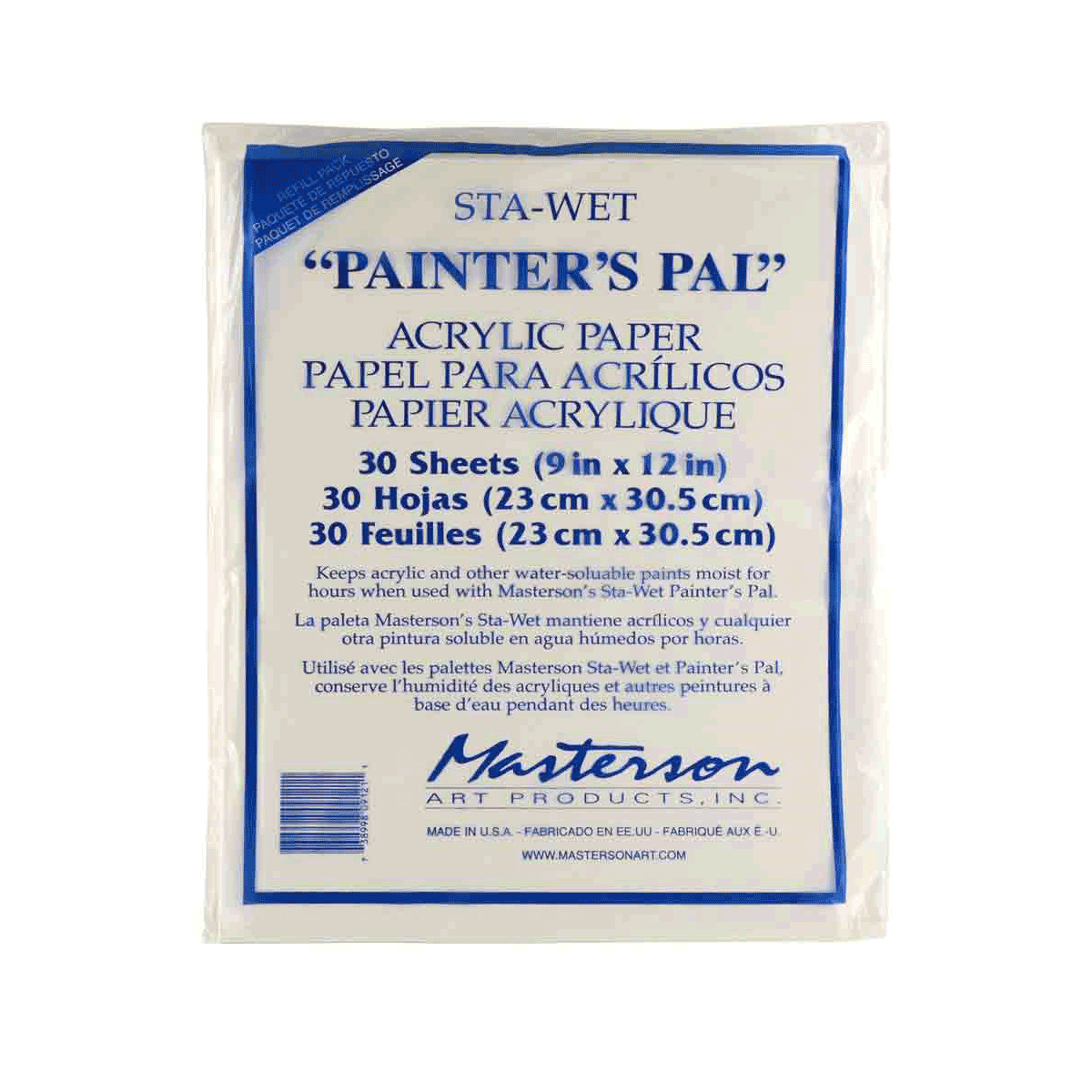 Masterson Sta-Wet Painter's Pal Palette Film Refill 9 x 12 inch