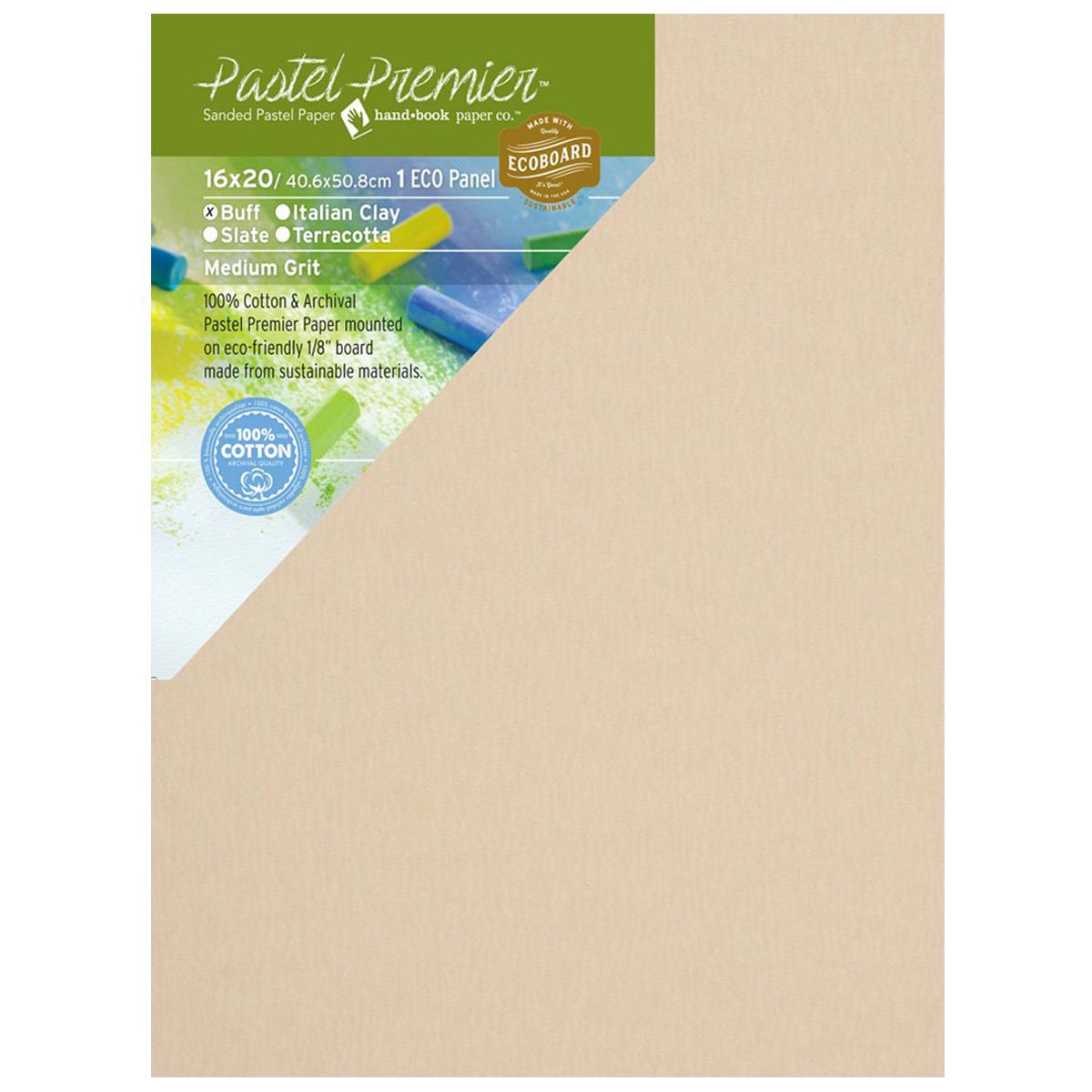 Pastel Premier Papers Eco Panel, Buff, 16" x 20"