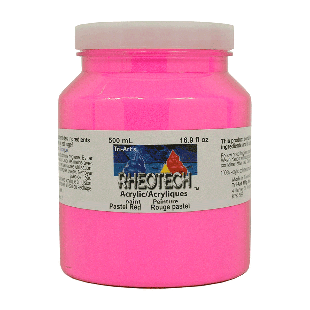 Rheotech Acrylic Pastel Red 500 ml Jar
