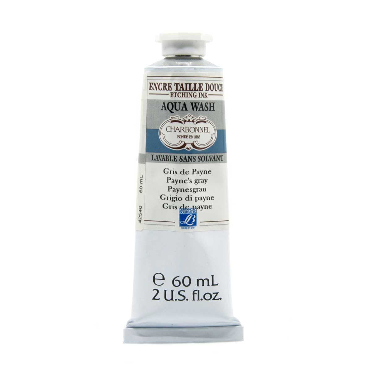 Charbonnel Aqua Wash Etching Ink - Payne's Grey 261 (60ml)