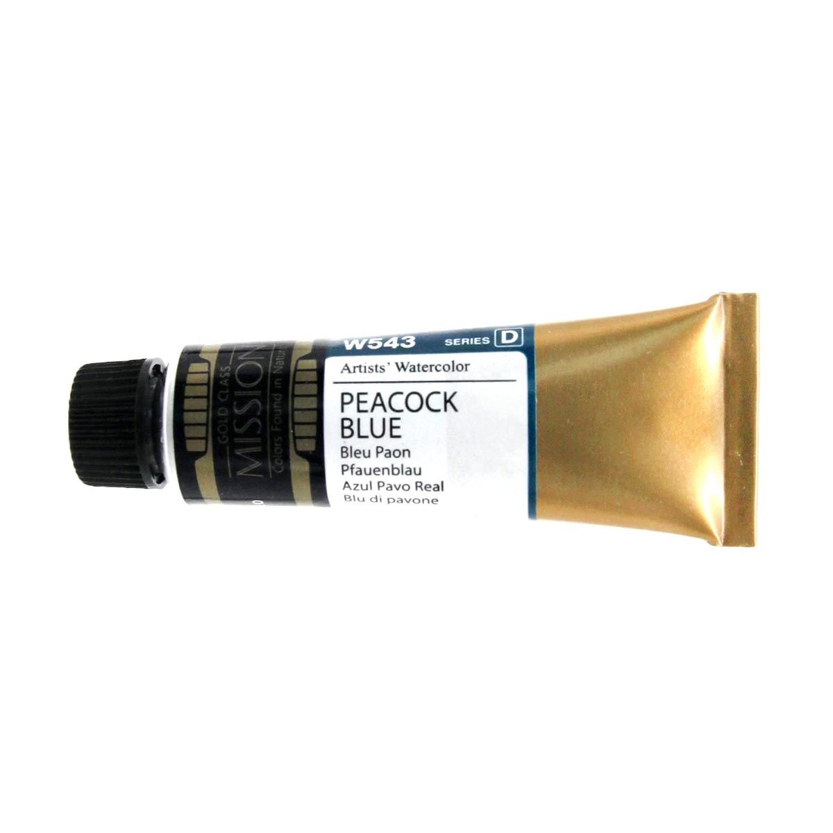 Mission Gold Watercolour Peacock Blue 15ml