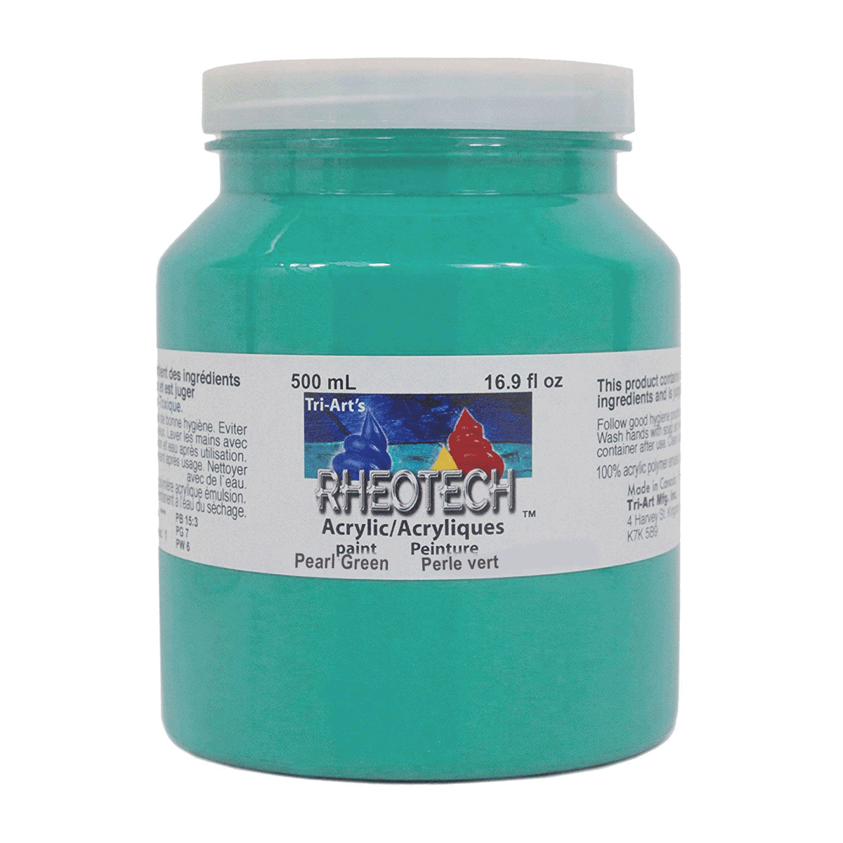 Rheotech Acrylic Pearl Green 500 ml Jar