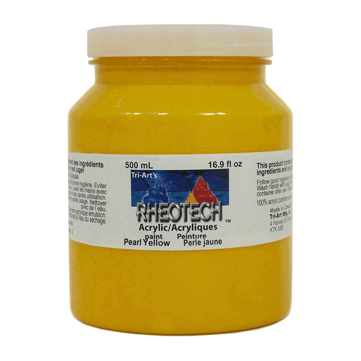 Rheotech Acrylic Pearl Yellow 500 ml Jar