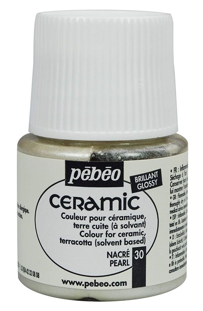 Pebeo Ceramic Paint 45 ml - Pearl 30