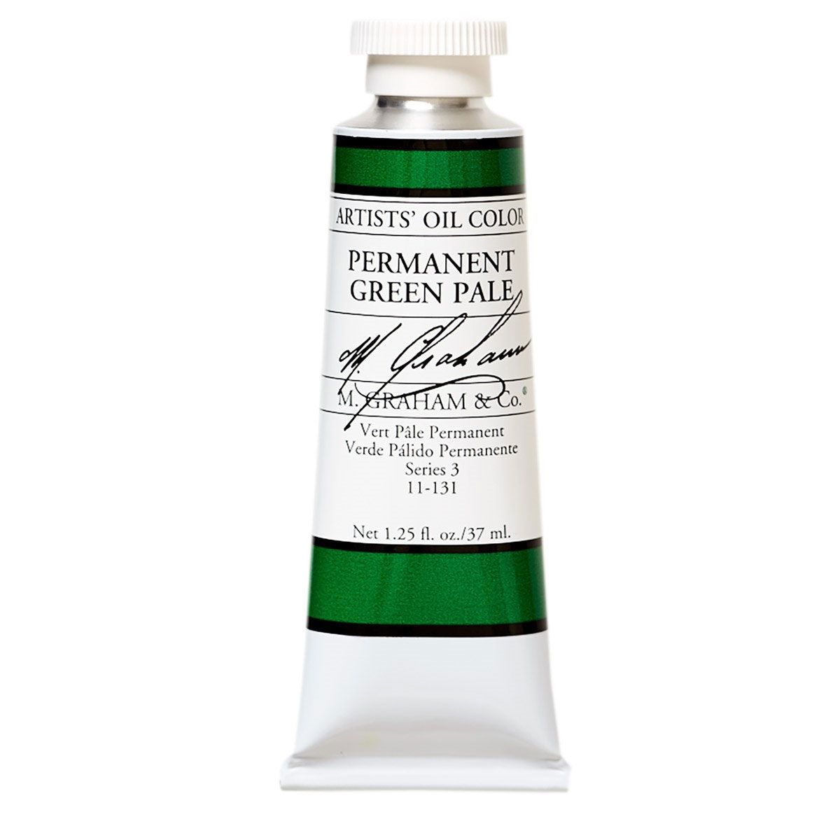 M Graham Oil Paint - Permanent Green Pale 37 ml