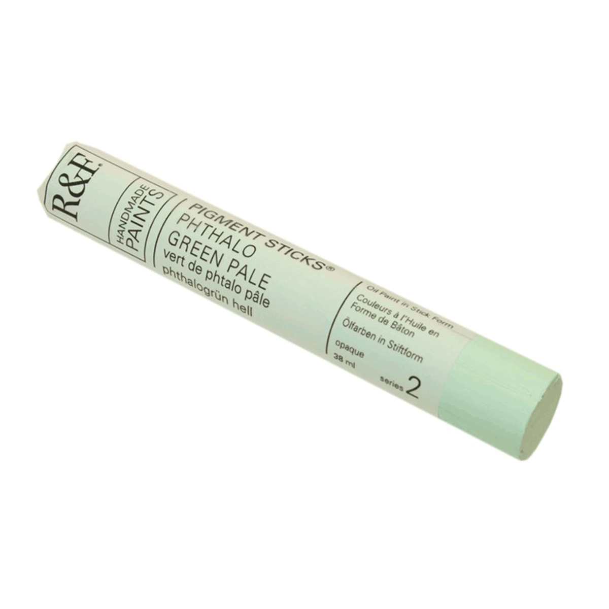 R&F Oil Pigment Stick, Phthalo Green Pale 38ml