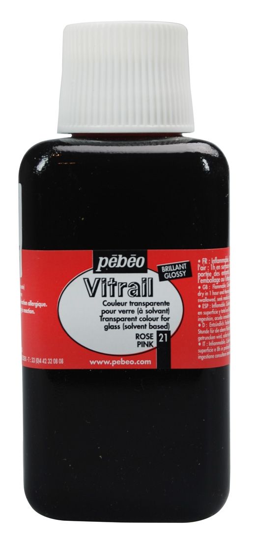 Pébéo Vitrail Pink Transparent 250 ml