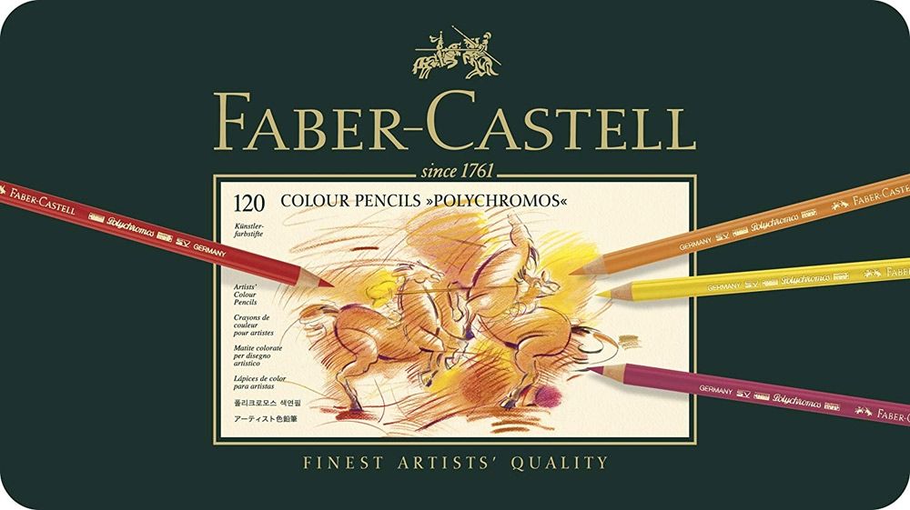 Faber-Castell Polychromos Colour Pencil Set - Tin of 120