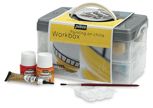 Pébéo Porcelaine Workbox Kit - 10 x 45 ml