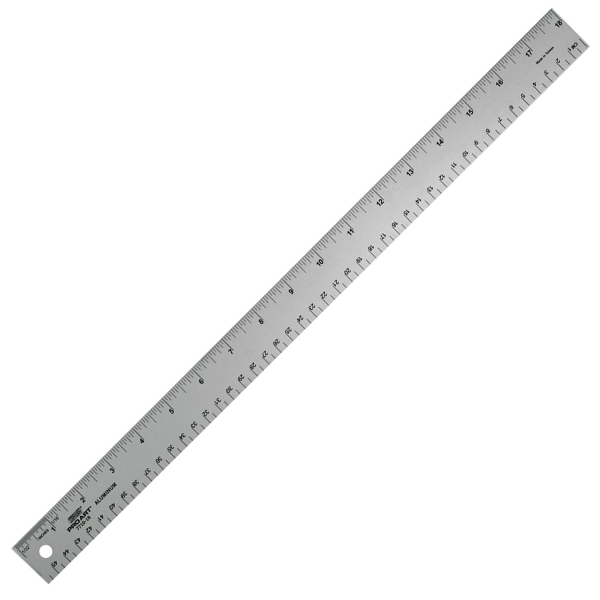 Aluminum Ruler by Pro Art - 18 x 1-1/4 inches