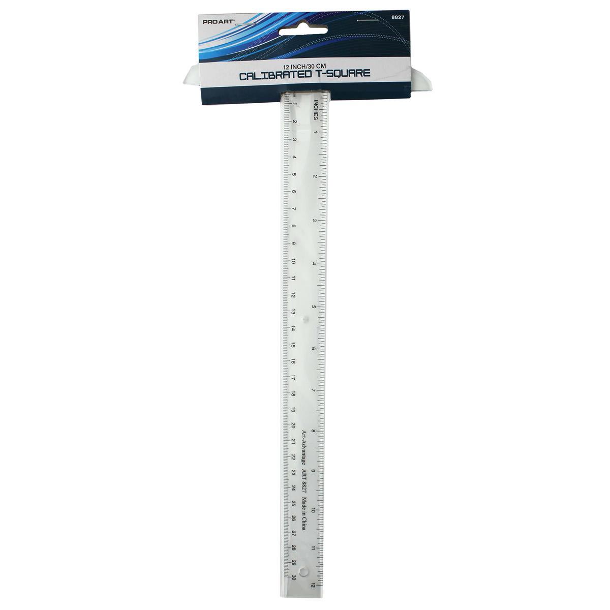 Pro Art Calibrated Transparent Plastic Ruler 12 inches (30 cm)