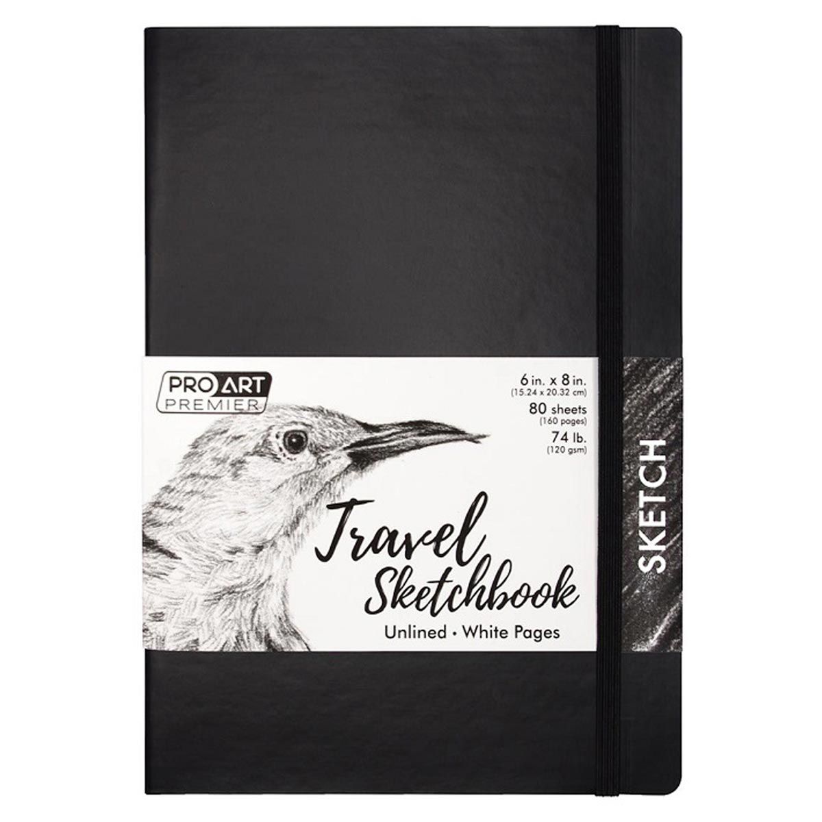 Pro Art Premier Travel Sketchbook 6in x 8in Black