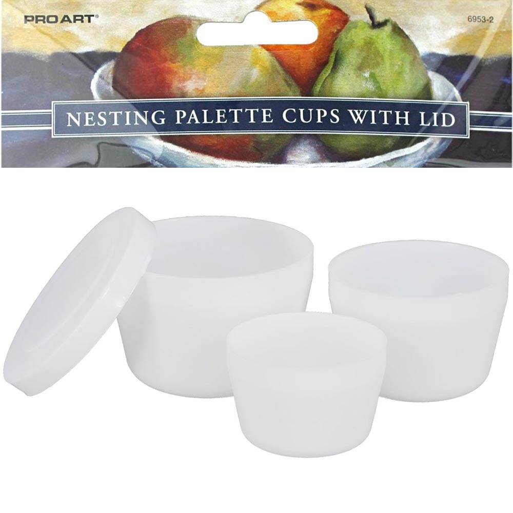 Pro Art Nesting Cups with Lid 4 Piece Set