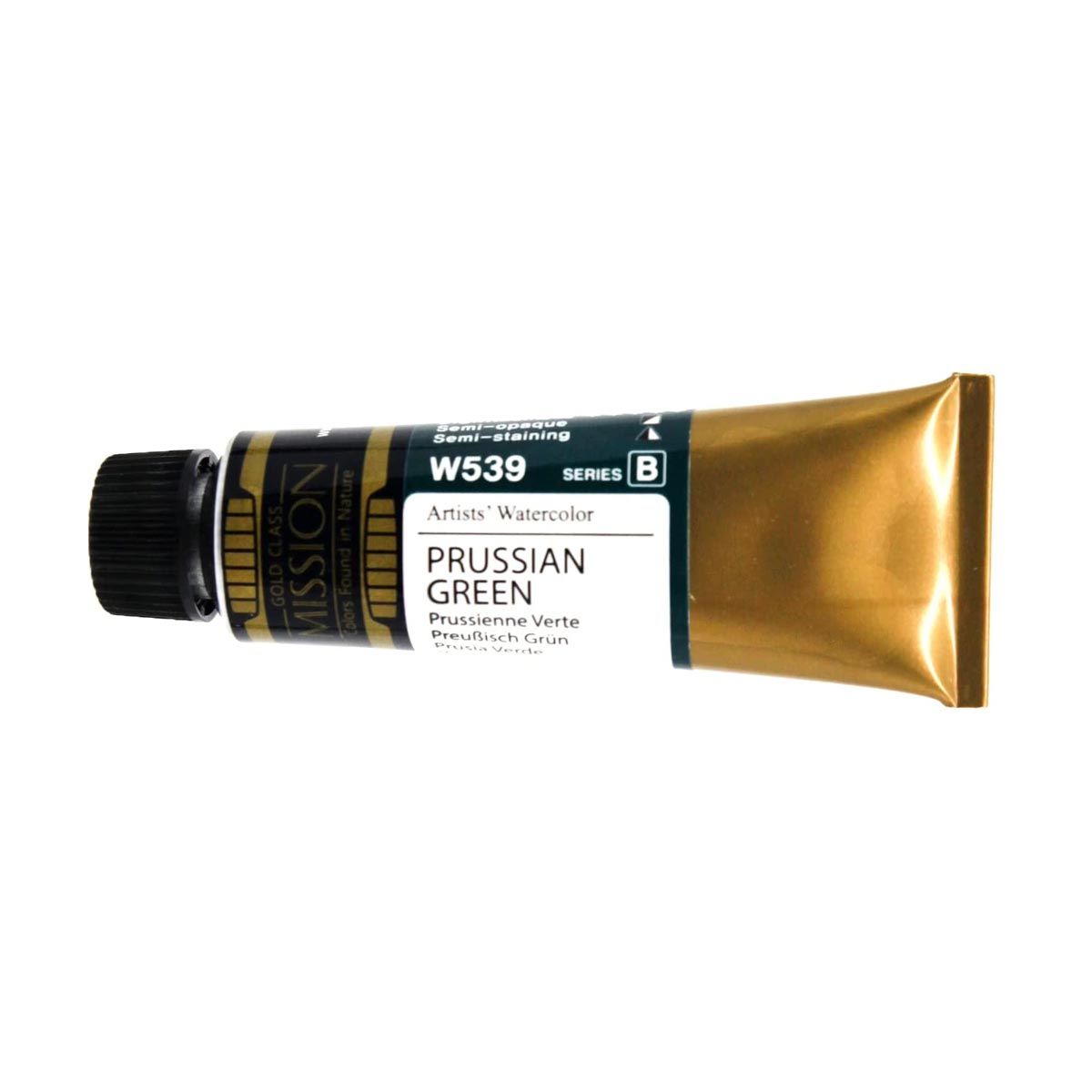 Mission Gold Watercolour Prussian Green 15ml