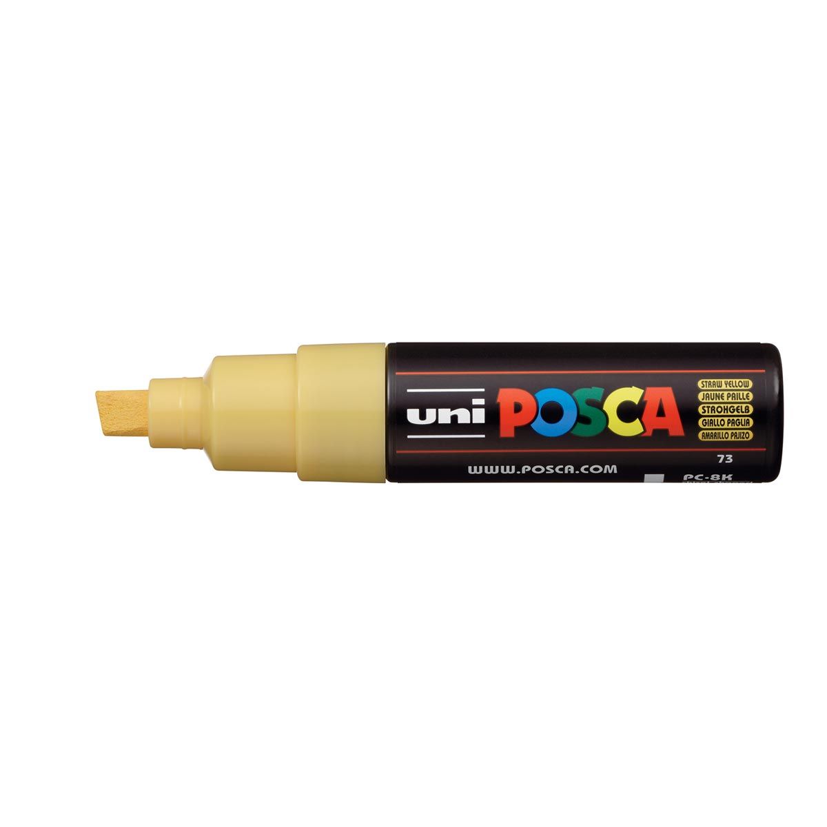 UNI POSCA PC-8K Broad Chisel Straw Yellow