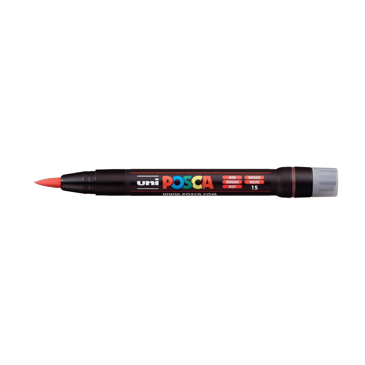 UNI POSCA PCF-350 Brush Tipped Marker Pen Red