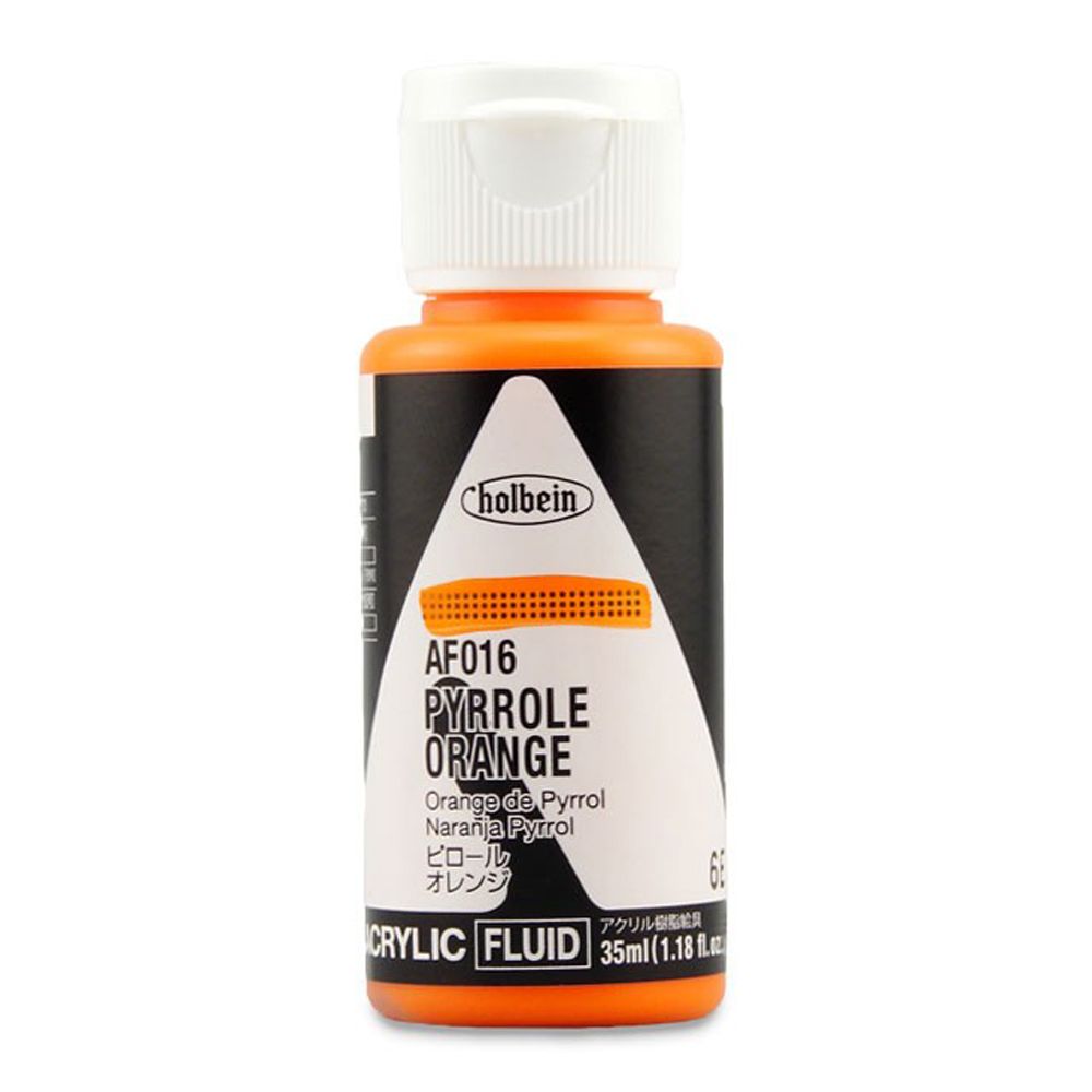 Holbein Fluid Acrylic - Pyrrole Orange 35 ml